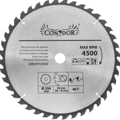 CONDOR PIŁA TARCZOWA WIDIOWA 350 x 30 x 40-ZĘBÓW
