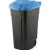 CURVER KOSZ NA ODPADY CZARNY 110L /POKRYWA NIEBIESKA