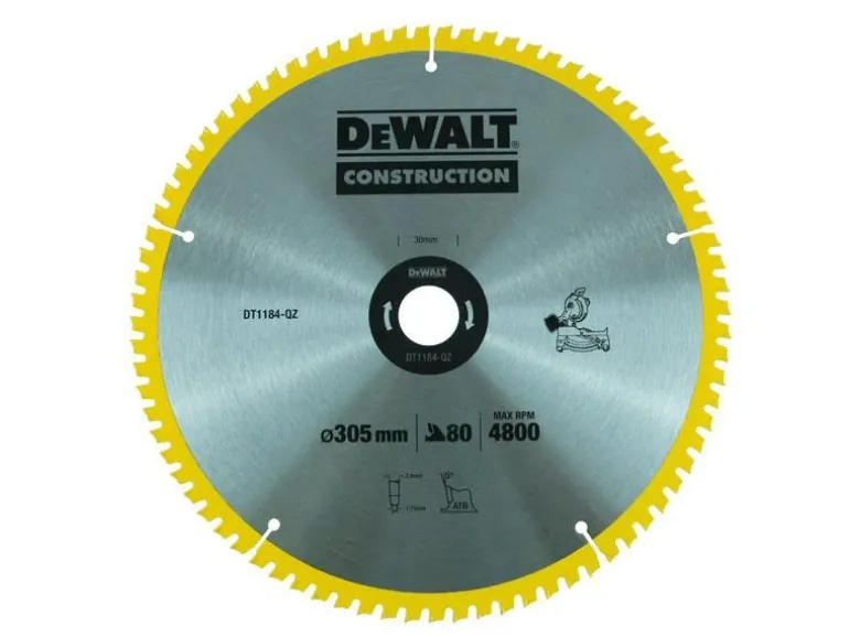 DEWALT PIŁA TARCZ.305x30mmx80z