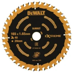DEWALT PIŁA TARCZ.165x20mmx40z