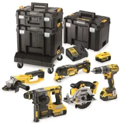DEWALT ZESTAW COMBO 18V 6 - ELEMENTOWY + 3 x 5,0Ah + 3x TSTAK DCK654P3T