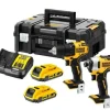 DEWALT ZESTAW COMBO 18V WKRĘTARKA DCD708 + ZAKRĘTARKA DCD809 2x2,0Ah TSTAK DCK2061D2T
