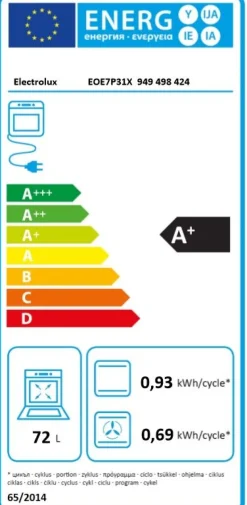 ELECTROLUX EOE7P31X SENSECOOK