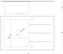 Ford 111 HardQ komora stalowa PVD miedziana z czarnym blatem szklanym HB3578SC3C1