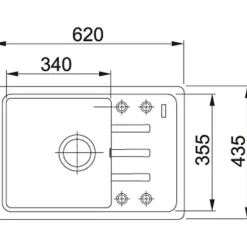 FRANKE BLISS BSG 611-62 ONYX 114.0367.769