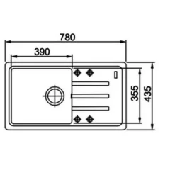 FRANKE BSG 611-78 ONYX 114.0367.749