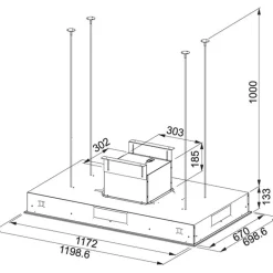 FRANKE MARIS CEILING FCBI 1204 C WH BIAŁY
