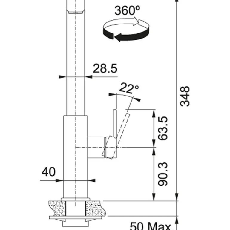 FRANKE MYTHOS PULL-OUT STAL SZLACHETNA 115.0547.853