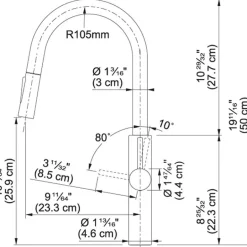 FRANKE PESCARA L SLIDE-IN CHROM 115.0538.940