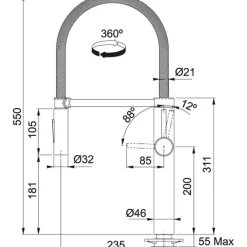 FRANKE PESCARA XL SEMI-PRO CHROM 115.0393.974