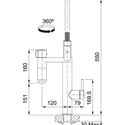 FRANKE VITAL SEMI-PRO 120.0551.219