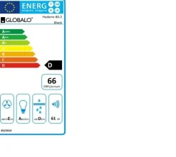 GLOBALO Hadario 80.2 Black + FILTRY WĘGLOWE ASC 450 GRATIS