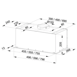 GLOBALO Hadario 80.2 White + FILTRY WĘGLOWE ASC 450 GRATIS