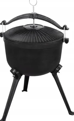 GRILL ŻELIWNY KOCIOŁEK MYŚLIWSKI MG429