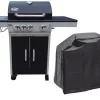 GRILL GAZOWY ALABAMA DEKRAFT 3+1 PALNIKI RUSZT ŻELIWNY + POKROWIEC