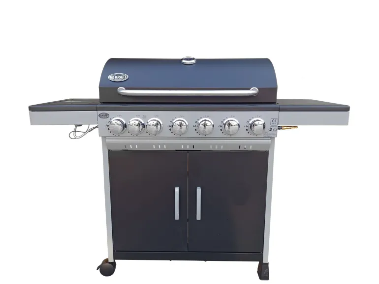 GRILL GAZOWY DEKRAFT ( NEVADA XXL 6+1 ) (12,6 +2,5 kW) ruszt żeliwny + pokrowiec