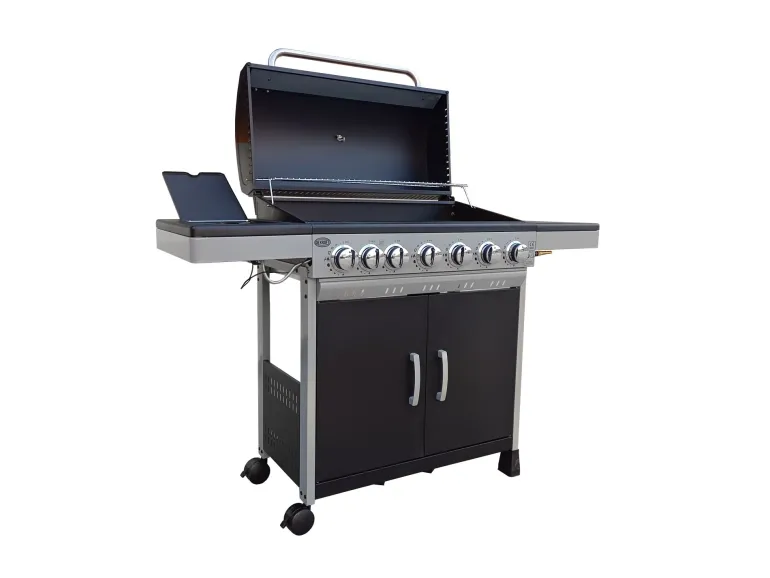 GRILL GAZOWY DEKRAFT ( NEVADA XXL 6+1 ) (12,6 +2,5 kW) ruszt żeliwny + pokrowiec