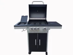 GRILL GAZOWY DEKRAFT DE-G31 3+1 PALNIKI RUSZT ŻELIWNY + POKROWIEC