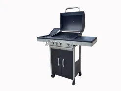 GRILL GAZOWY DEKRAFT DE-G31 3+1 PALNIKI RUSZT ŻELIWNY + POKROWIEC