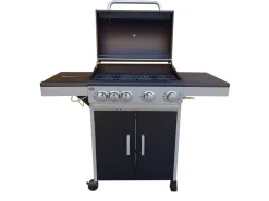 GRILL GAZOWY DEKRAFT (NEVADA) 4+1 (11,2+ 2,5 kW) - RUSZT ŻELIWNY+POKROWIEC