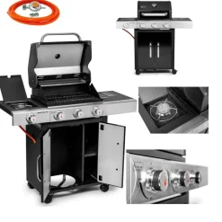 Grill Gazowy Quatro Xl 3+1 9,0 + 3,2Kw 19743G