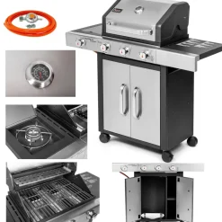 Grill Gazowy Quatro Xl Premium 3+1 9,0 + 3,2Kw 19743Gs