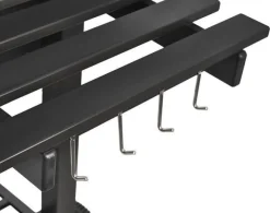 GRILL OGRODOWY ANGULAR RUSZT ŻELIWNY + POKROWIEC