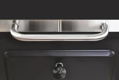 GRILL OGRODOWY ANGULAR RUSZT ŻELIWNY + POKROWIEC