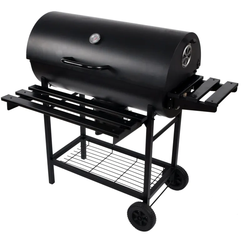 Grill Węglowy Activa Mastercook Beczka Ruszt Żeliwny 71x35cm 11260