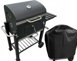 GRILL WĘGLOWY ANGULAR DEKRAFT Z POKROWCEM RUSZT ŻELIWNY