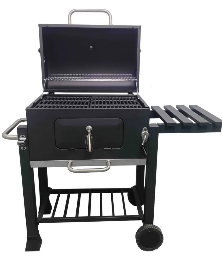 GRILL WĘGLOWY ANGULAR DEKRAFT Z POKROWCEM RUSZT ŻELIWNY