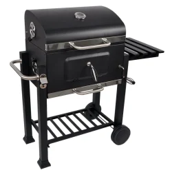 GRILL WĘGLOWY ANGULAR RUSZT ŻELIWNY + POKROWIEC