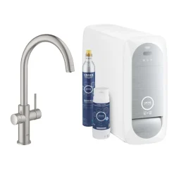 GROHE BLUE HOME ZESTAW START. Z BATERIĄ FILTRUJĄCĄ WODĘ I JEDNOSTK. CHŁODZĄCĄ, WYL TYPU C..  31455DC1