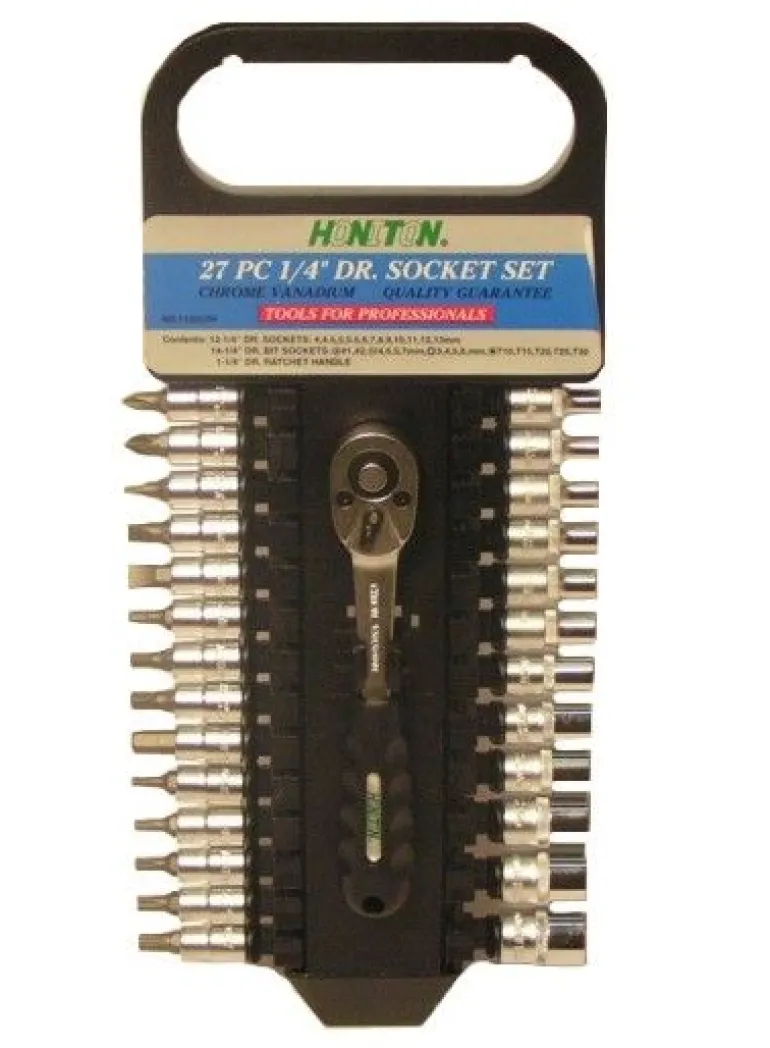 HONITON ZESTAW KLUCZY 27 ELEMENTÓW 1/4" 1127