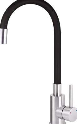 ICEBERG BATERIA FLEX CZARNY/ STAL SZCZOTKOWANA Z ELASTYCZNĄ SŁUCHAWKĄ