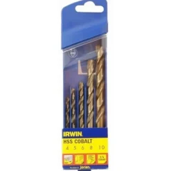 IRWIN WIERTŁO METAL HSS CO KPL.5szt.4.0, 5.0, 6.0, 8.0, 10.0 mm