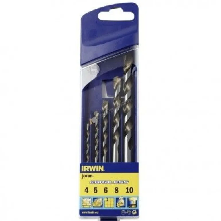 IRWIN WIERTŁO UNIWERSALNE CORDLESS MULTI KOMPLET 5szt. 4, 5, 6, 8, 10 mm