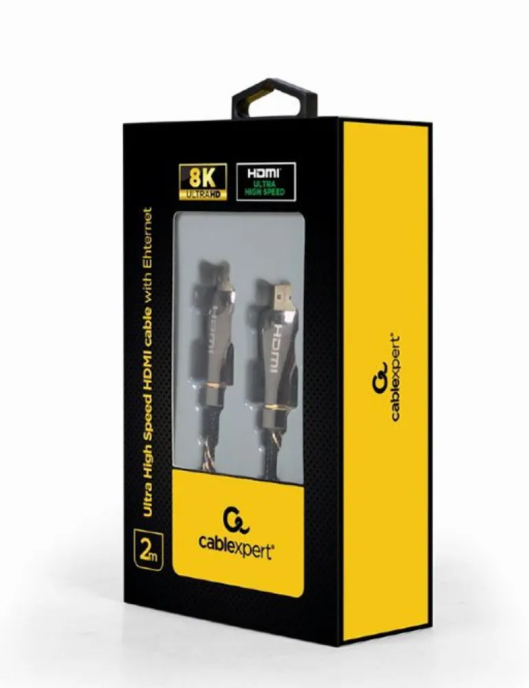 Kabel HDMI - HDMI v 2.1 premium 2m czarny