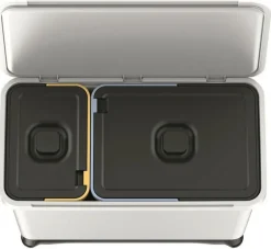 KEDEN KOSZ NA ŚMIECI SYSTEMA 23L + 10L - POPIELATY