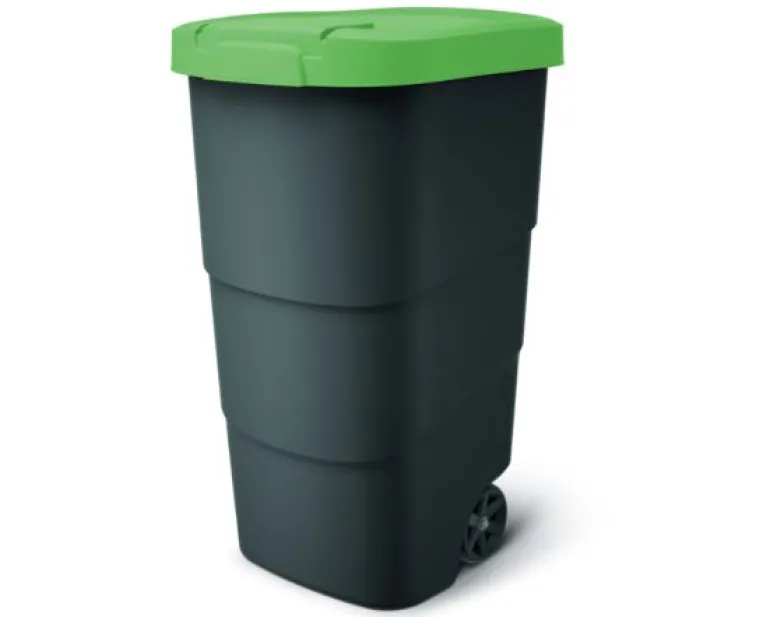 KEDEN KOSZ NA ŚMIECI WHEELER 110 L - ZIELONY