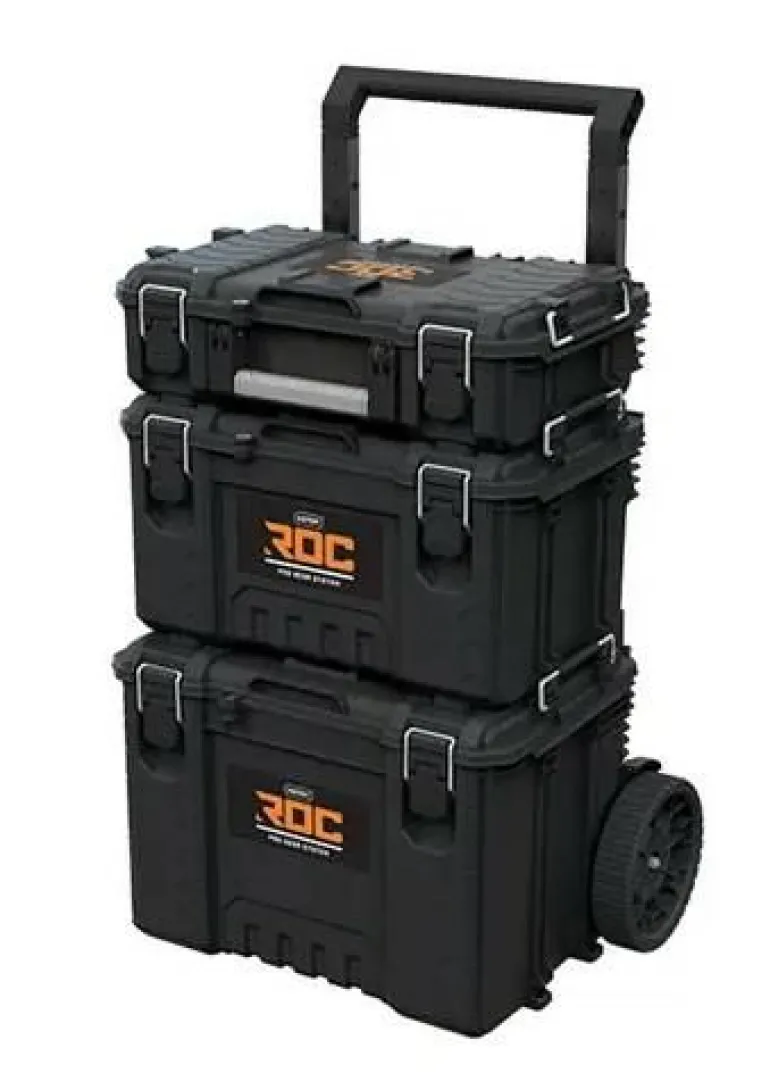 KETER ZESTAW 3 SKRZYNEK NA KÓŁKACH ROC PRO GEAR 2.0