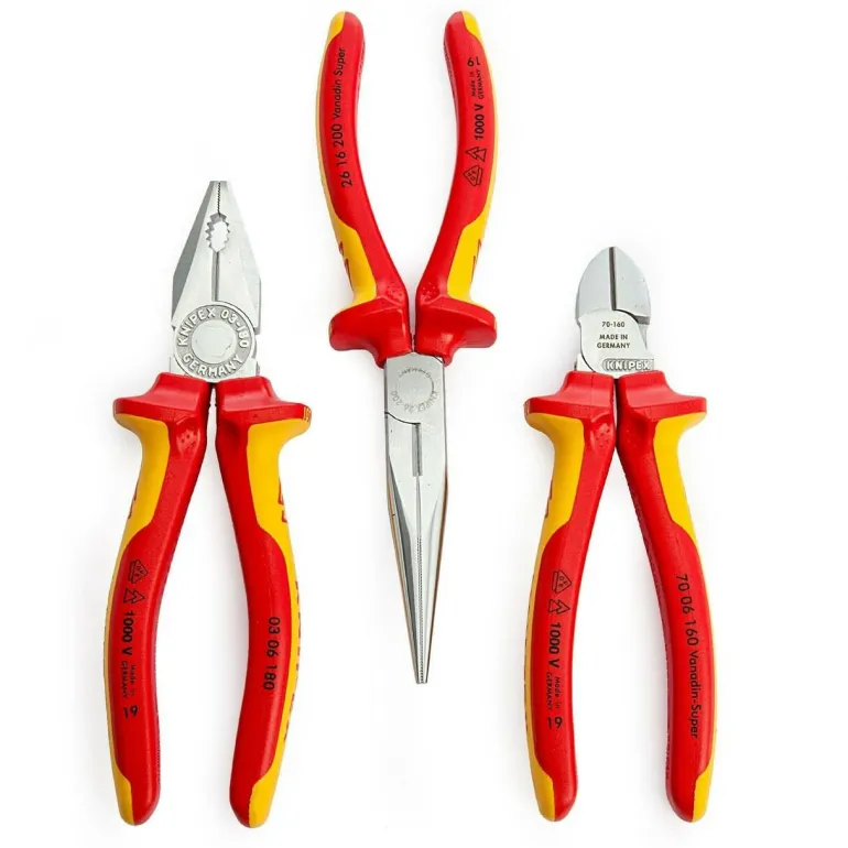 KNIPEX ZESTAW SZCZYPIEC IZOLOWANYCH 3szt