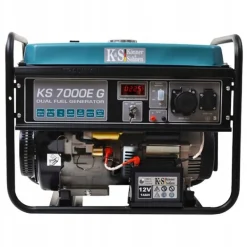 KÖNNER & SÖHNEN GENERATOR HYBRYDOWY (BENZYNA/LPG) 5,0kW 230V KS 7000E G, ROZRUCH ELEKTRYCZNY