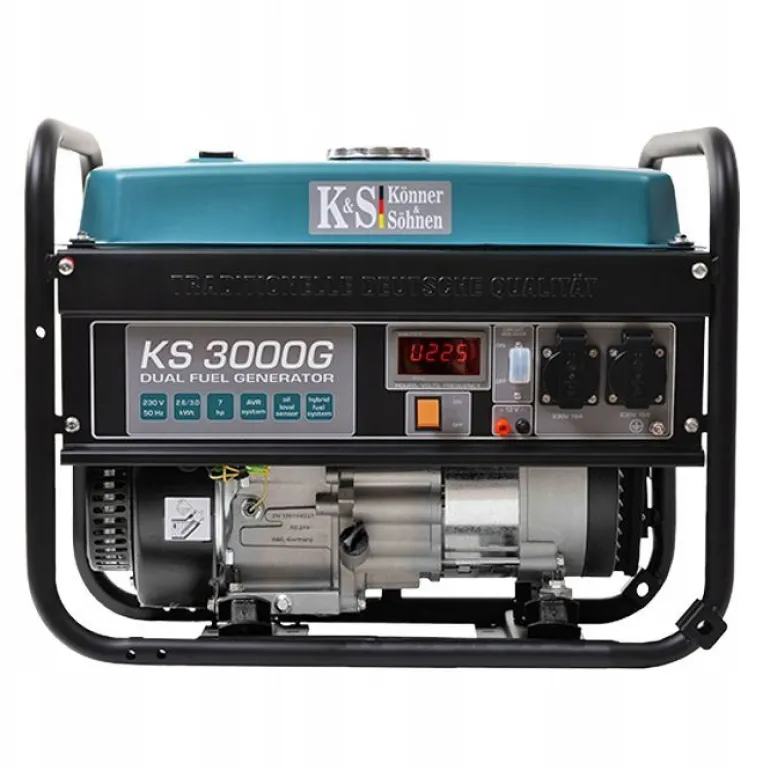 KÖNNER & SÖHNEN GENERATOR PRĄDOTWÓRCZY HYBRYDOWY (BENZYNA/LPG) 2,6kW 230V KS 3000 G