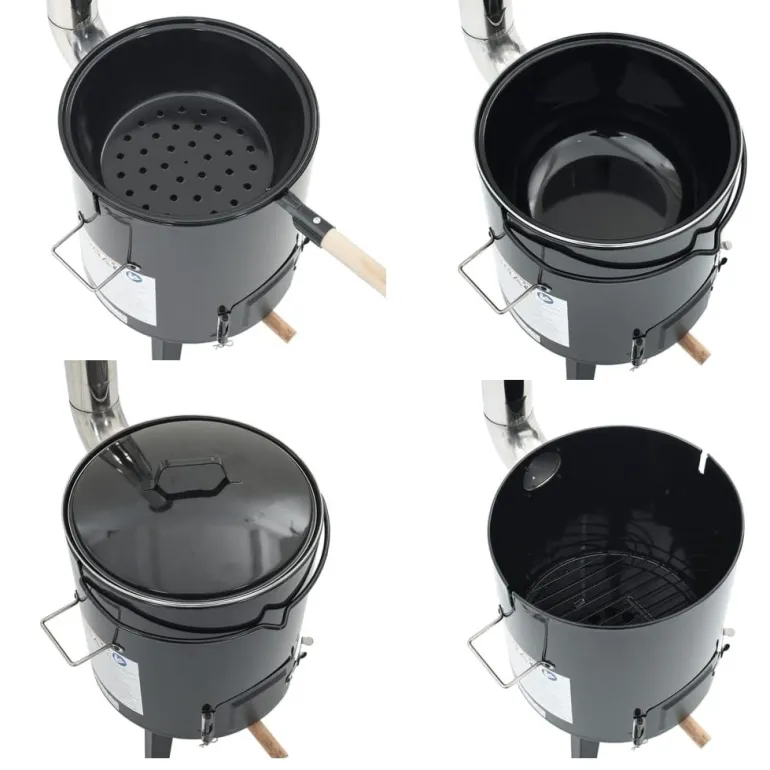 KOCIOŁEK MYŚLIWSKI Z PALENISKIEM, GARNEK RUSZT CHOCHLA