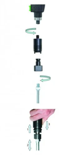 Komplet szybkozłączek do mieszarki i 1 mieszadła M14