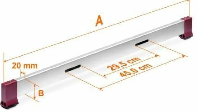 KRAUSE CORDA STABILIZATOR 61,5x20x800mm zakres reg. (305-445 mm)