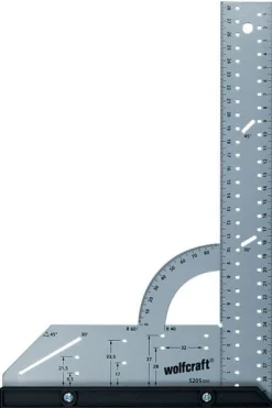 Kątownik uniwersalny 200 x 300 mm Wolfcraft, display 24 sztuki