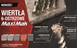 MAKITA WIERTŁO SDS MAX 38x 550x 690mm MAXI MAK 6-OSTRZOWE