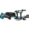 MAKITA ZESTAW COMBO 40Vmax XGT (GA005G+DF001G+TD001G+JR001G) 2x4,0Ah +ADP010 +TORBA